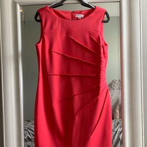 Calvin Klein Sleeveless Starburst Sheath Dress